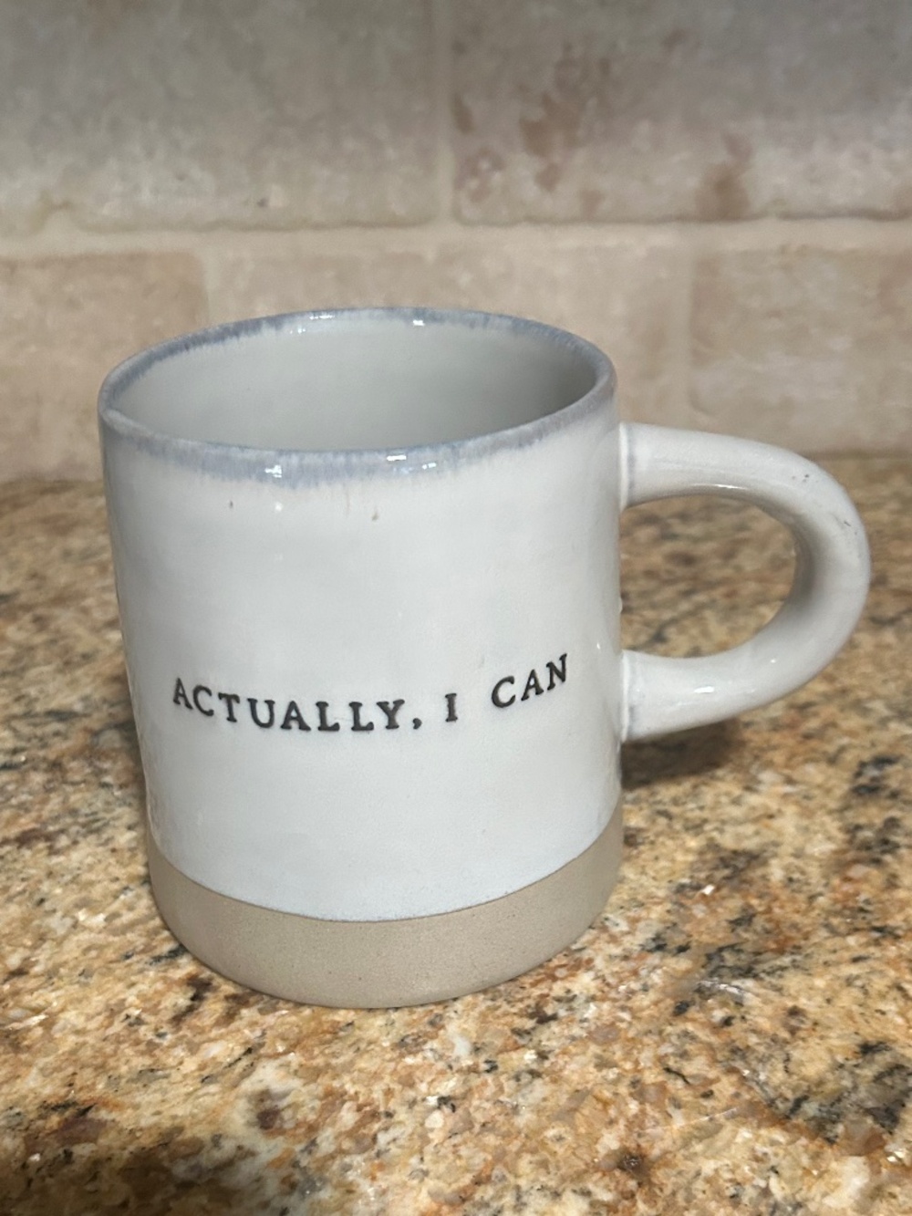 Hearth & Home Coffee Mug Cup Actually I Can